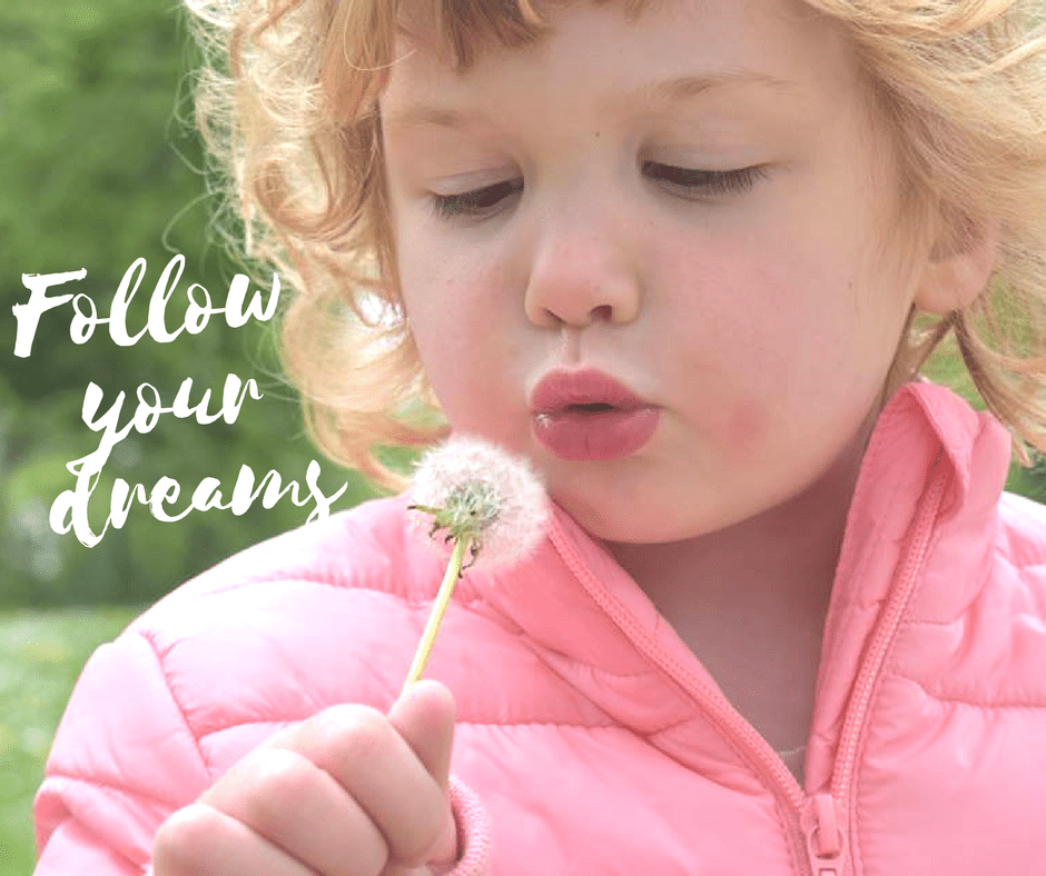 bambina soffione sogni